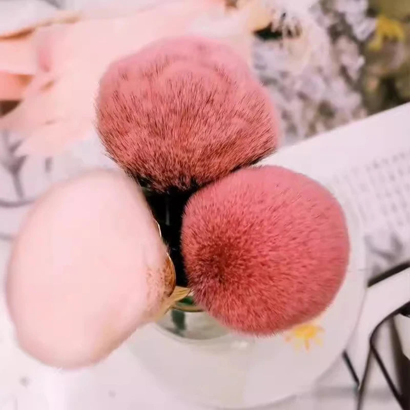 Cepillo suave en forma de rosa para manicura, arte de uñas, cepillo para polvo, cepillo para polvo de uñas, cepillo para polvo de uñas, herramienta para limpiar el polvo de esmalte de gel, cepillos para uñas, suministros para uñas