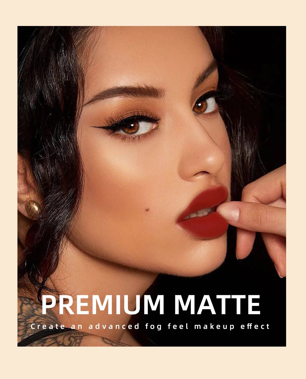 Coffret de gloss mat de luxe, 12 teintes waterproof, non collant, longue tenue, pour un maquillage de fête quotidien