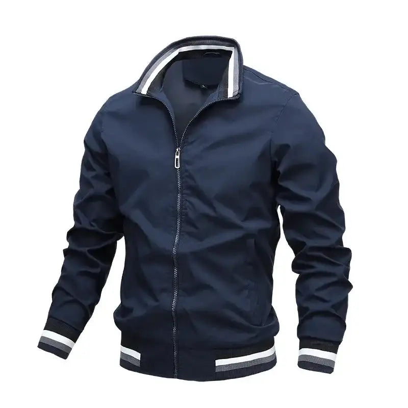 Fashion Men’s Windbreaker Jacket White Casual Jacket Men Outdoor Waterproof Sports Coat Spring Summer Bomber jacket Men Clothing - Lootquake