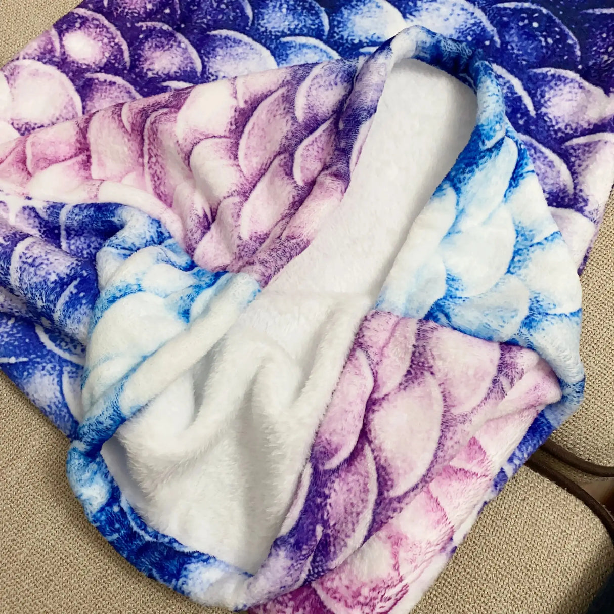 Mermaid Blanket Sleeping Bag Anti Kick Flannel Quilt Soft Fabric High Color Fastness Children Birthday Gift Fish Tail - Lootquake