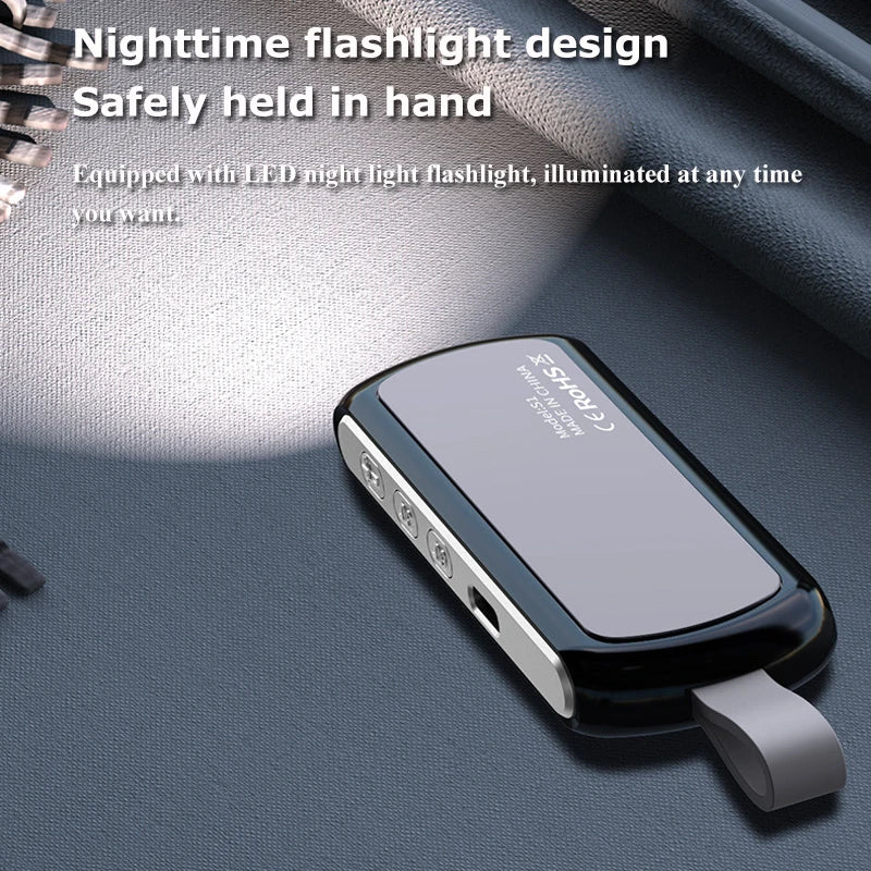 Bluetooth 5.2 Bone Conduction Speaker Under Pillow Noise Reduction Speaker Stereo Music Player with Flashlight Sleep Aid