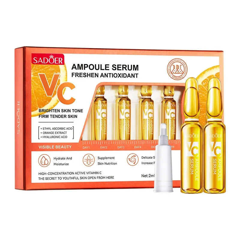 Suero de vitamina C para el rostro, hidratante, activador de la regeneración del colágeno, reafirmante e iluminador.