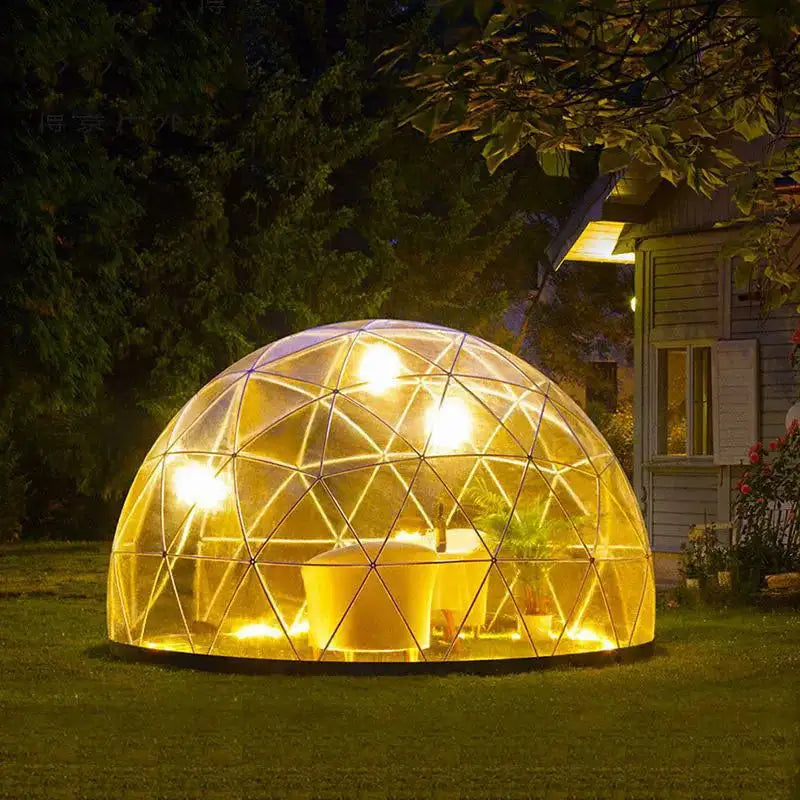 Garden Yard Glamping Dome Tent Inflatable Geodesic Dome Bubble Transparent Igloo Tent for Sale - Lootquake