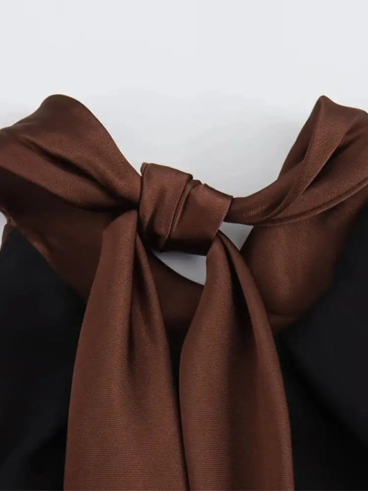 Off Shoulder Satin Halter Long Dress Woman Sexy Hanging Neck Female Pleated Dresses Summer Backless Midi Evening Party 2024 New - Lootquake