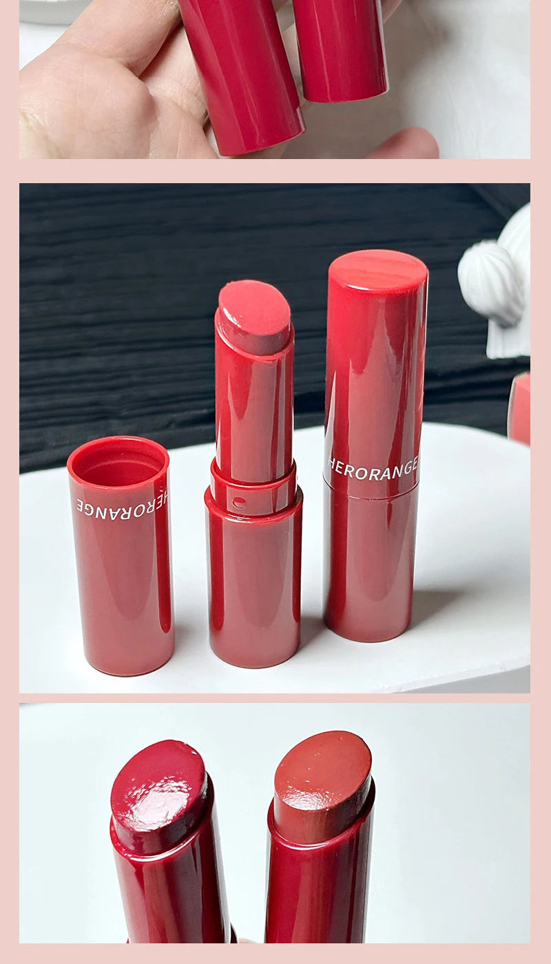 Brillo labial HERORANGE de alto brillo: duradero, sin transferencia, acabado espejo, tinte labial hidratante aterciopelado para un aspecto natural, vegano.