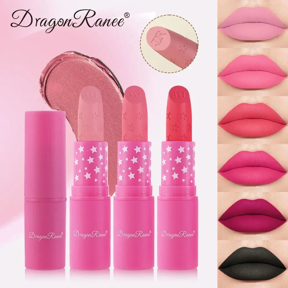 9 Colors Velvet Matte Lipsticks Pencil Waterproof Long Lasting Sexy Nude Pink Lip Stick Non-Stick Cup Makeup Lip Tint Cosmetics