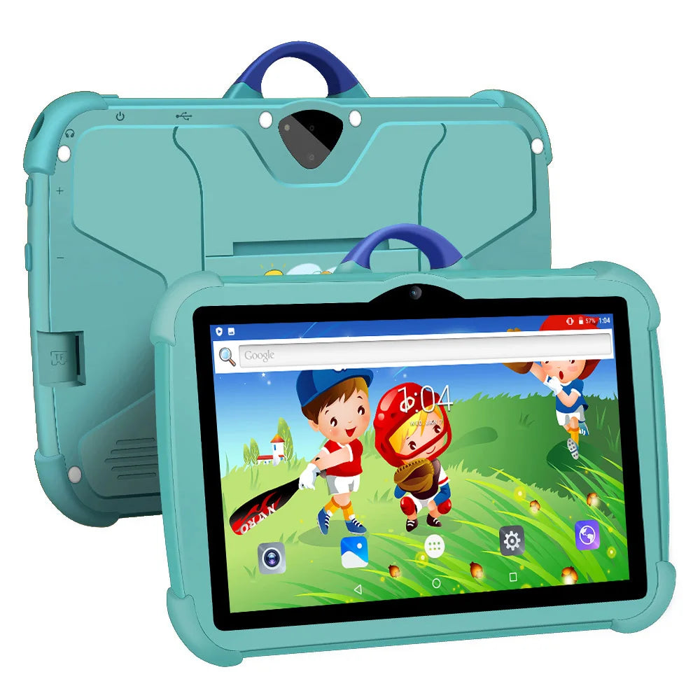 Tablette 7 pouces pour enfants, version internationale, 5G, double caméra BOW, Wi-Fi 5G, quadruple cœur, 4 Go de RAM, 64 Go de ROM, cadeaux pour enfants, 4 000 mAh