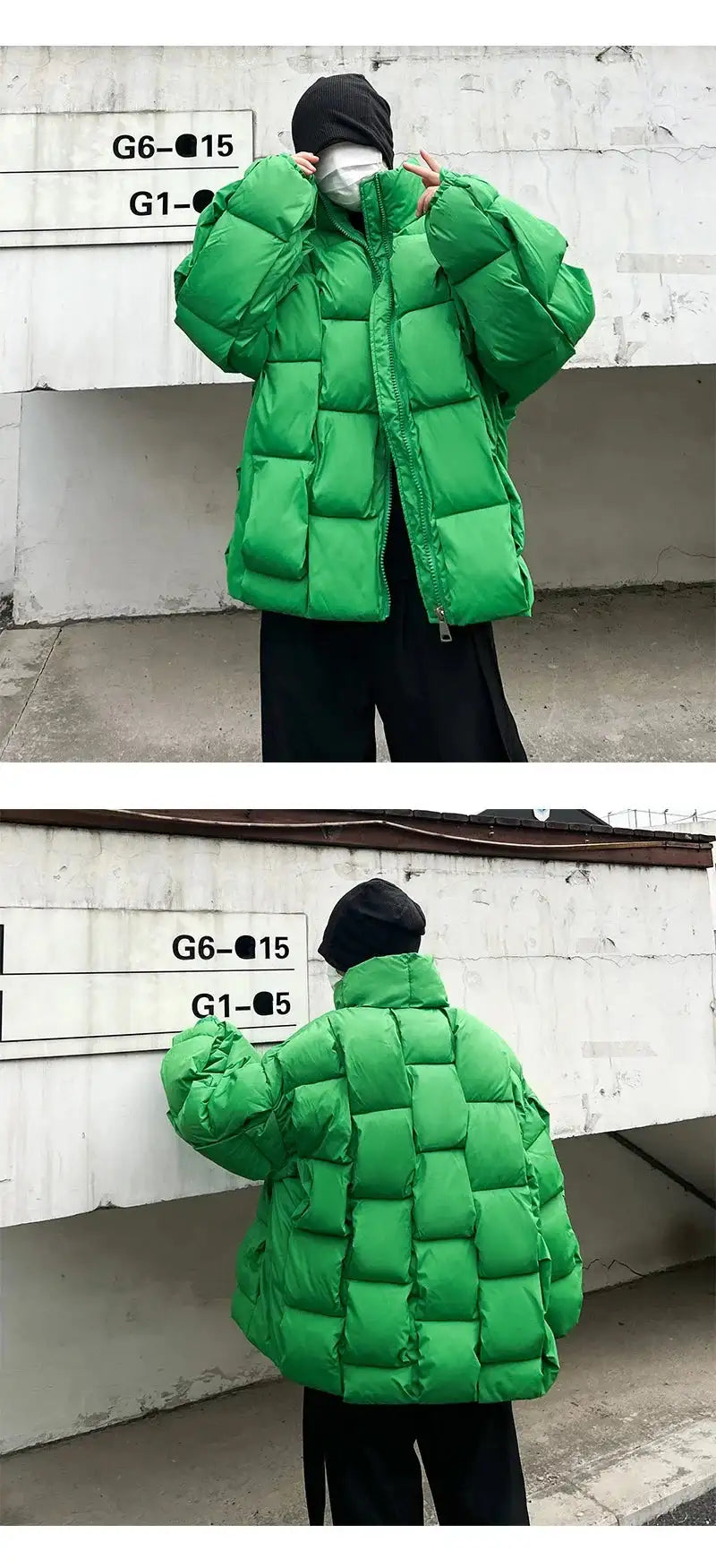 2023 Korean Fashion Thick Winter Jacket Men Parkas Jacket Men Outwear Coats Solid Stand Collar Windbreaker Cotton Padded Jacket - Lootquake