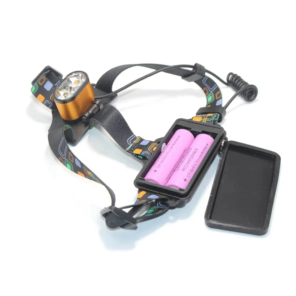 8000 lumen T6 Led lighting 2*T6 USB Hunting Headlamp Fishing Head light headlight Bike lights 3 Modes LED Headlight - Lootquake