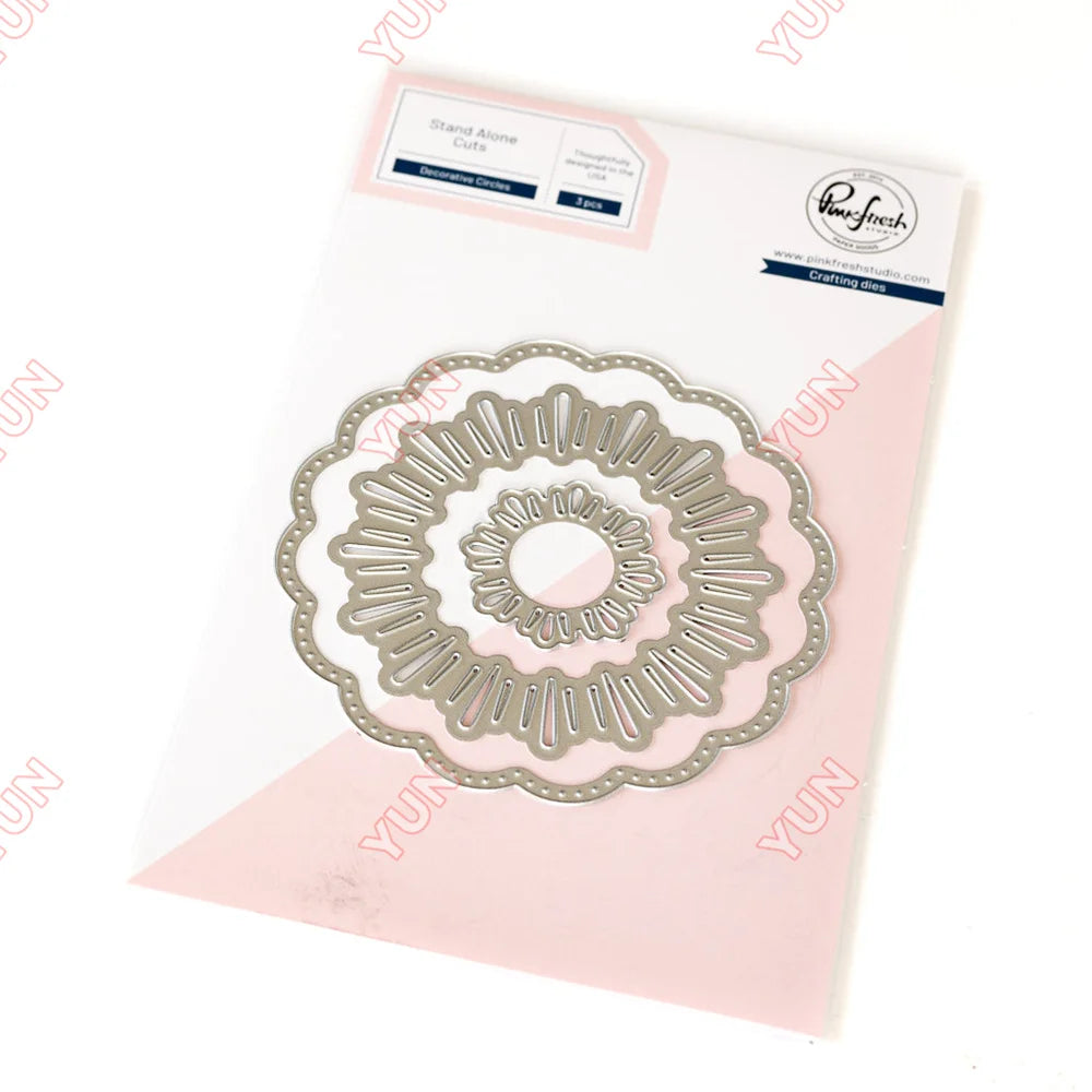 February 2025 New pink Floral Field Metal Cutting Dies Stamp Stencil Hot Foil Set DIY fresh Scrapbook Card Handmade Embossing - Lootquake