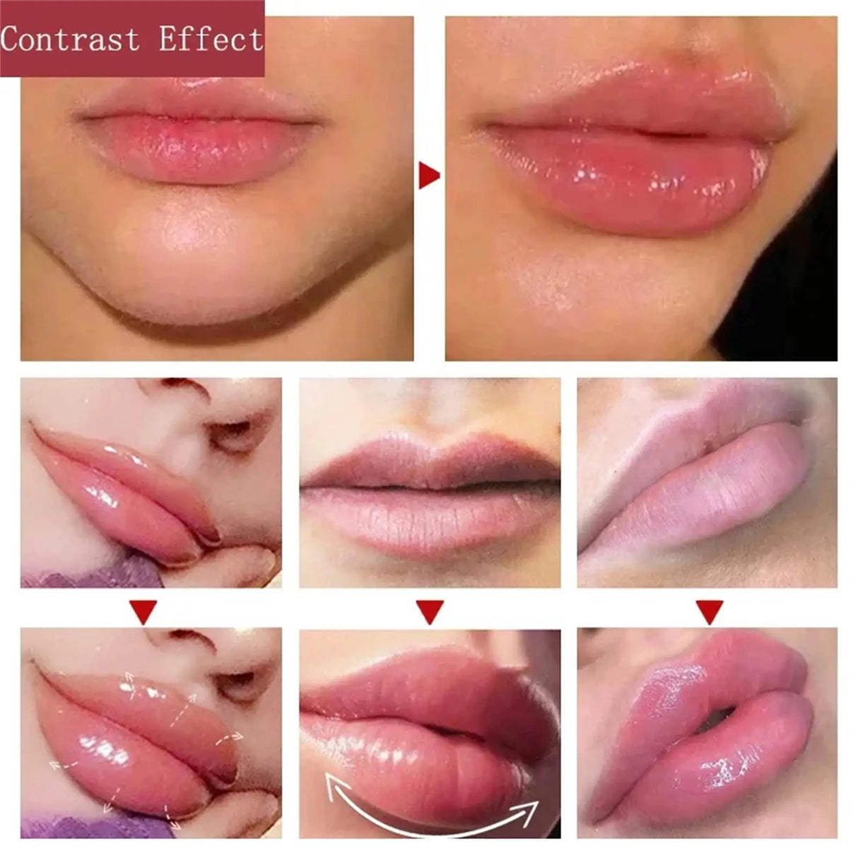 Aceite esencial para labios voluminizador instantáneo, nutritivo, antiarrugas, hidratante, cuidado labial sexy, suero de brillo labial voluminizador definitivo, cosméticos