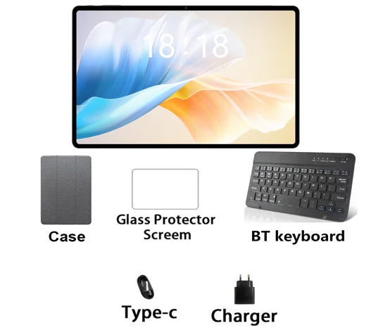 Tablette N-one NPad X1 MTK G99 8 cœurs 10,95 pouces Android 13 Charge rapide 8 600 mAh MAX 16 Go 128 Go 2 000 x 1 200 FHD 4G LTE Support L1