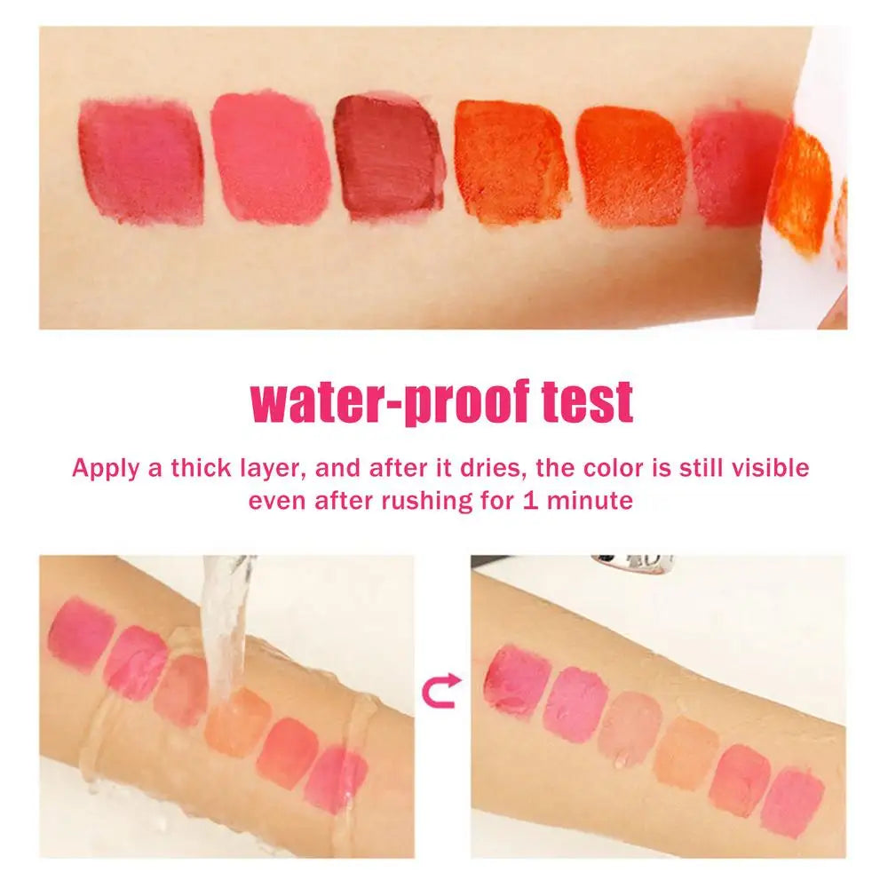 Lápiz labial color vino, tinte labial rosa bebé, brillo labial líquido mate Lipgross, tinte labial resistente al agua de larga duración, lápiz labial antiadherente en vaso.