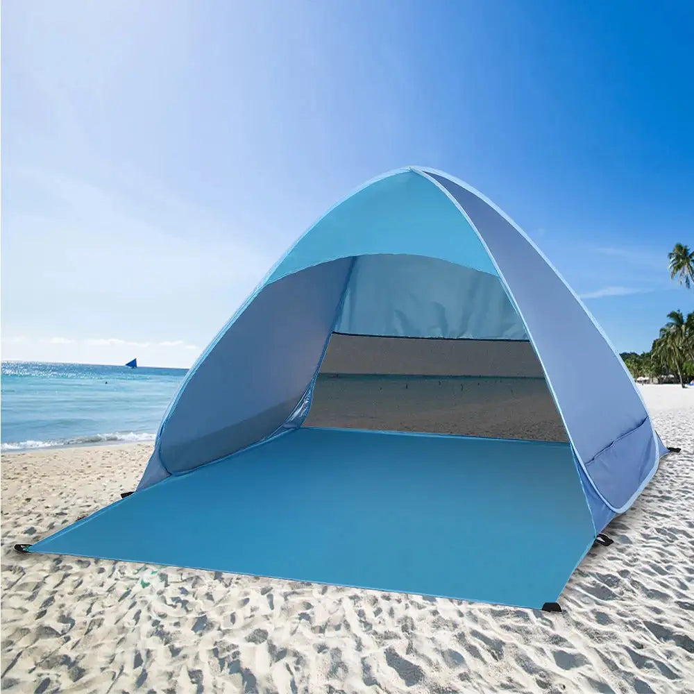 Tienda de campaña automática emergente para playa Lixada, ligera, para exteriores, con protección UV, para acampar y pescar, refugio solar tipo cabaña