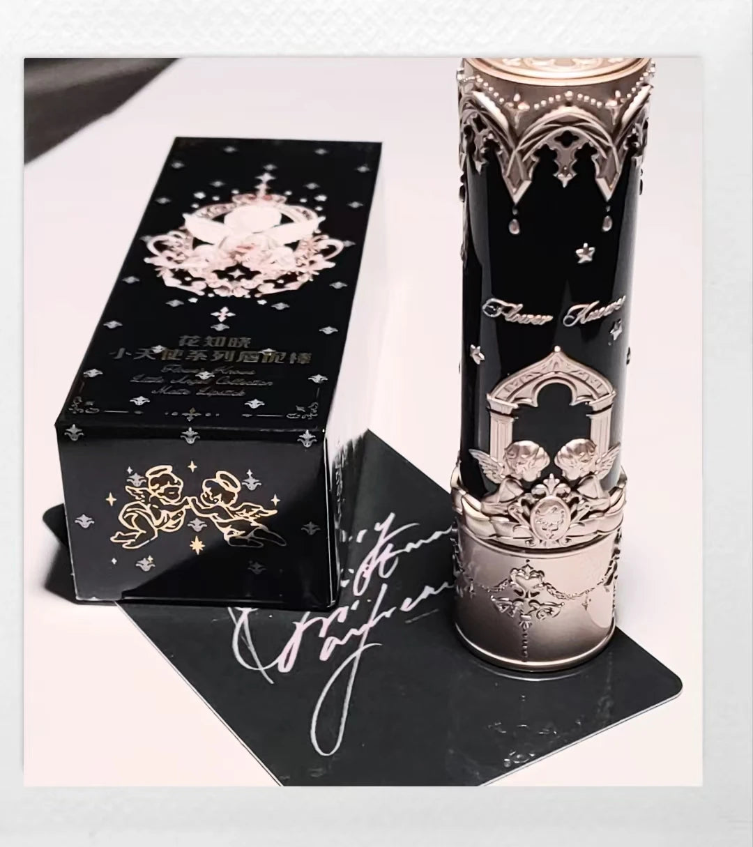 Rouge à lèvres Flower Knows Swan Ballet, brillant à lèvres effet miroir, hydratant et longue tenue, Nostickcup, nourrissant, 3,5 g