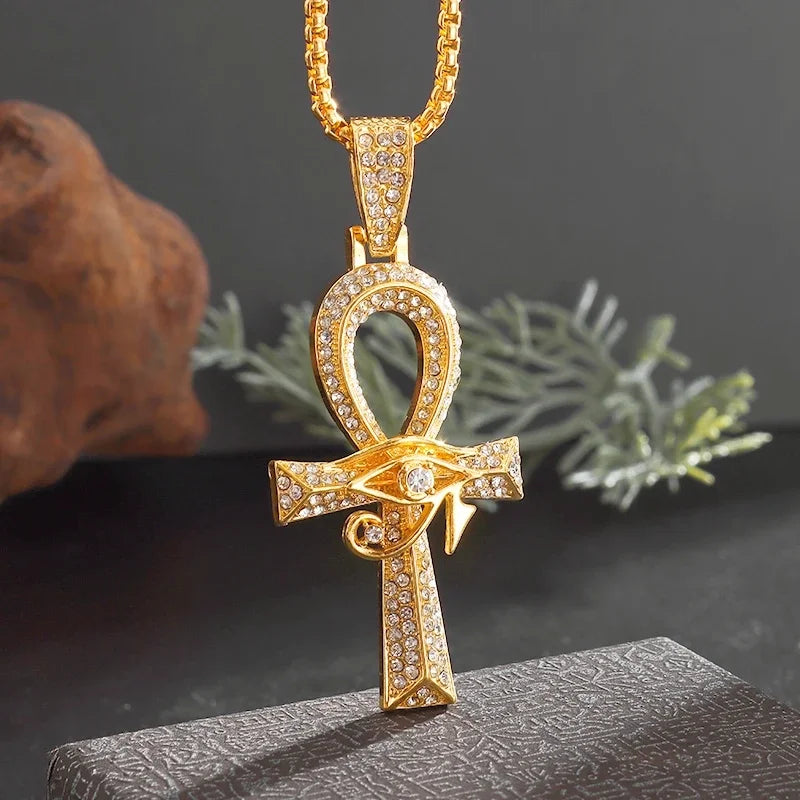 Exquisite Shining Crystal Cross Necklace Pendant Lucky Charming Fashion Jewelry Gift Unisex - Lootquake