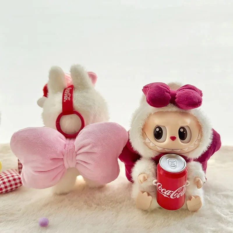 Labubu 17cm Clothes II Idol Dolls Sitting Party The Monster Outfit Accessories Clothing DIY Gift Happiness Angel Bowknot FM28B