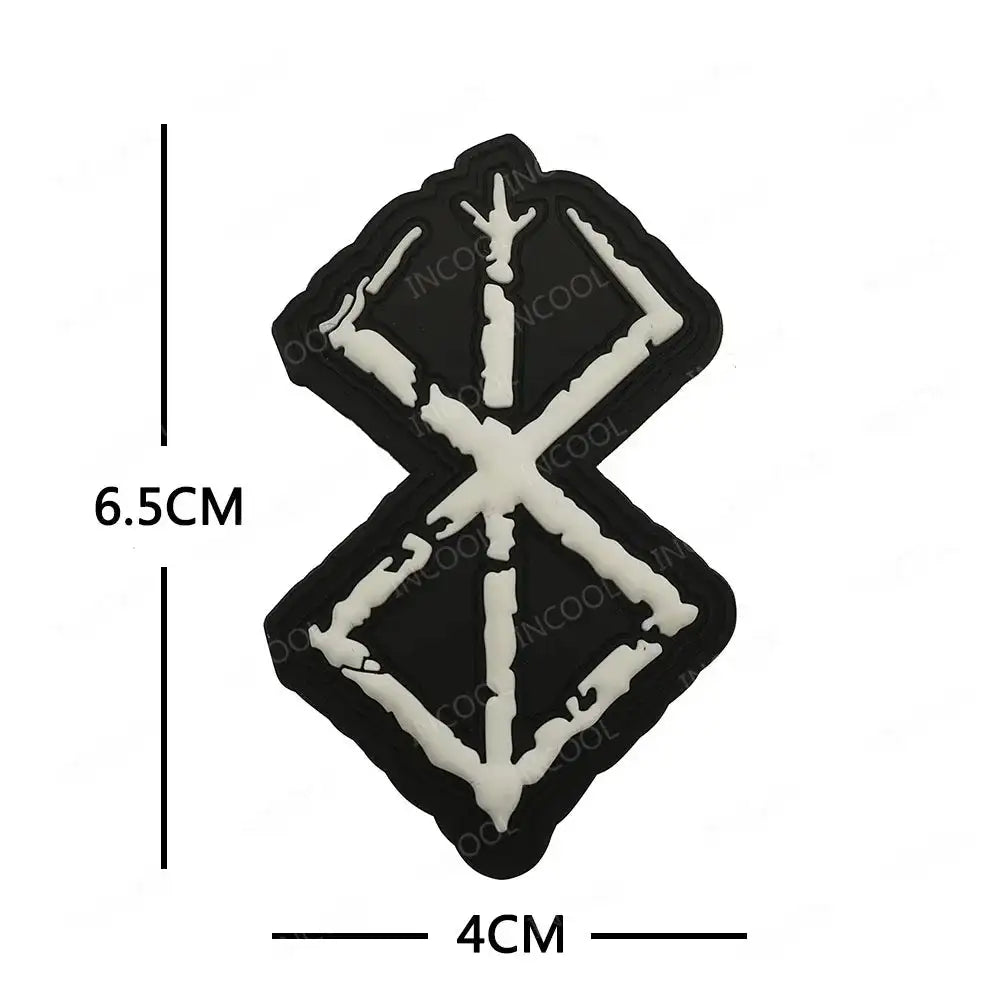 Embroidered Northern Europe Viking Compass Patches Rubber Viking Valknut Norse Runic Odin God Runes Glow In Dark - Lootquake