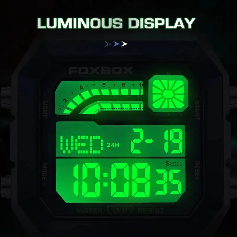 LIGE 2025 Men's watches Luxury LED Luminous Date Wristwatch Waterproof Sports Square Casual Quartz Watches male reloj hommes - Lootquake