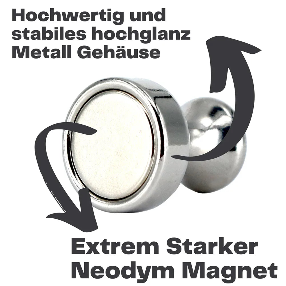 10/20 imanes de neodimio para tableros magnéticos, imanes cónicos superfuertes para nevera, herramientas de almacenamiento para el hogar.