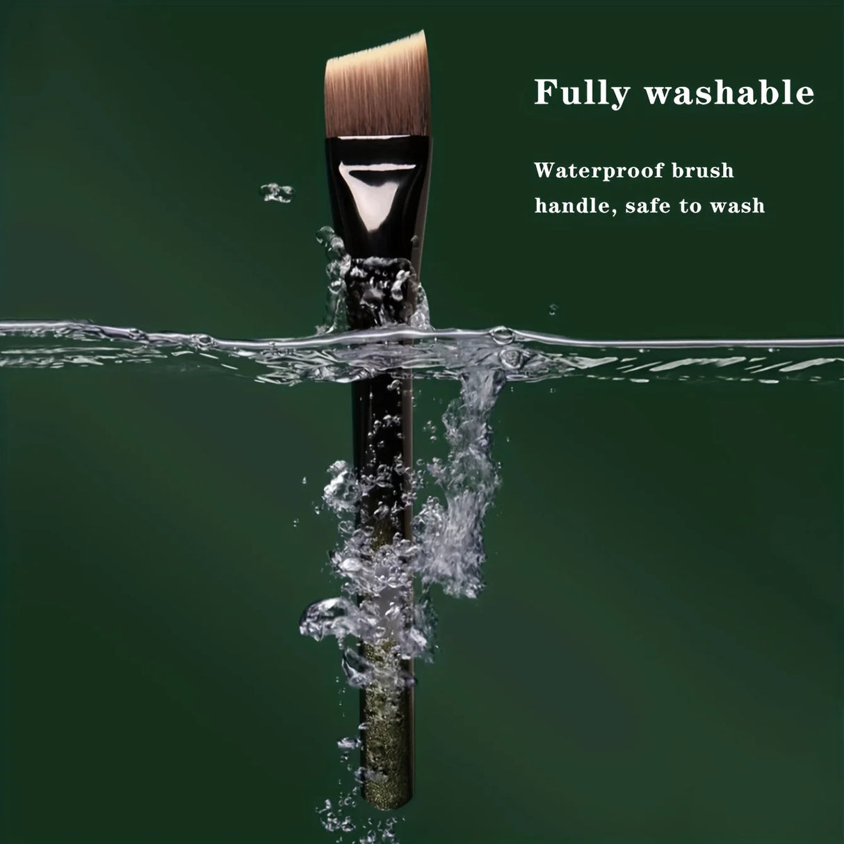 Brocha para base de maquillaje, brocha para base de maquillaje en polvo de color degradado, brocha para tratamiento en ángulo biselado, herramientas profesionales de belleza, brocha de maquillaje