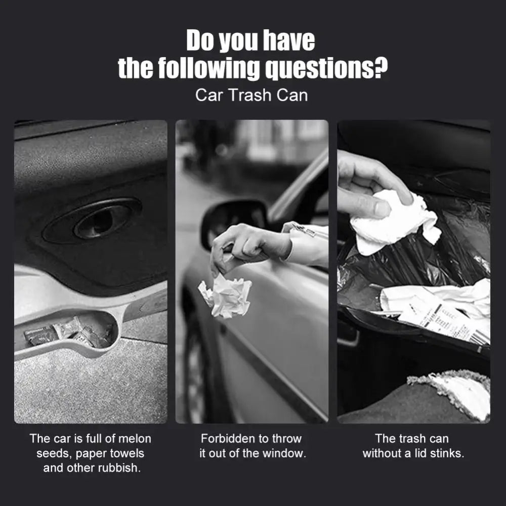 Cubo de basura para coche, práctico cubo de basura con tapa de apertura con clic, cubo de basura para coche, mini cubo de basura de escritorio con forma de taza para exteriores