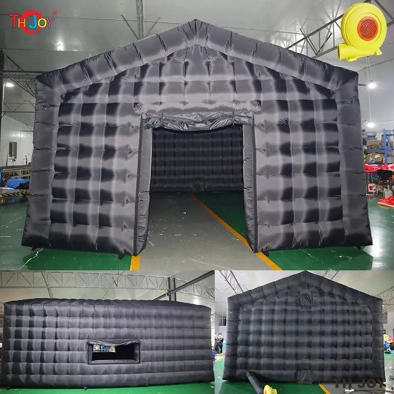 7x5m Disco Light N Fog Machine Black Cube Blow Up Bar Tent Inflatable Nightclub Portable Inflatable Party Tent Free Air Shipping - Lootquake