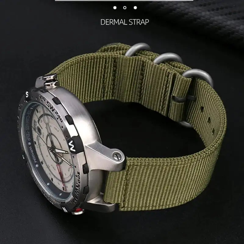 For TIMEX Tide Canvas Convex Strap Male Compass Bracelet T2N721 T2N720 TW2T76500 TW2T76300 Nylon Watchband 24*16MM Wristband - Lootquake