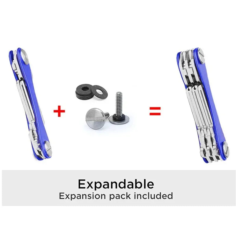 Smart key chain Mini Keychain Compact Key Decorative Holder Clip Home Storage Metal key Clip Aluminum Organizer Keychain Outdoor