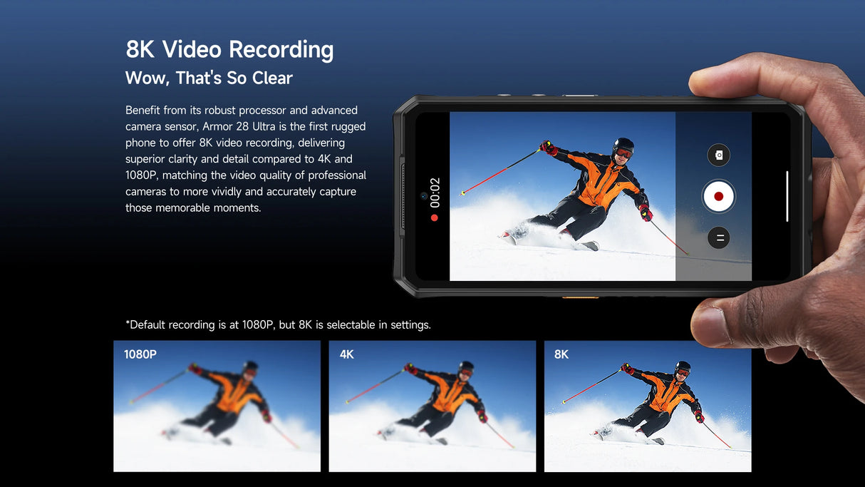 Teléfono robusto Ulefone Armor 28 Ultra 5G con imagen térmica por IA, Dimensity 9300+, 1 TB de ROM, 32 GB de RAM, Android, AMOLED