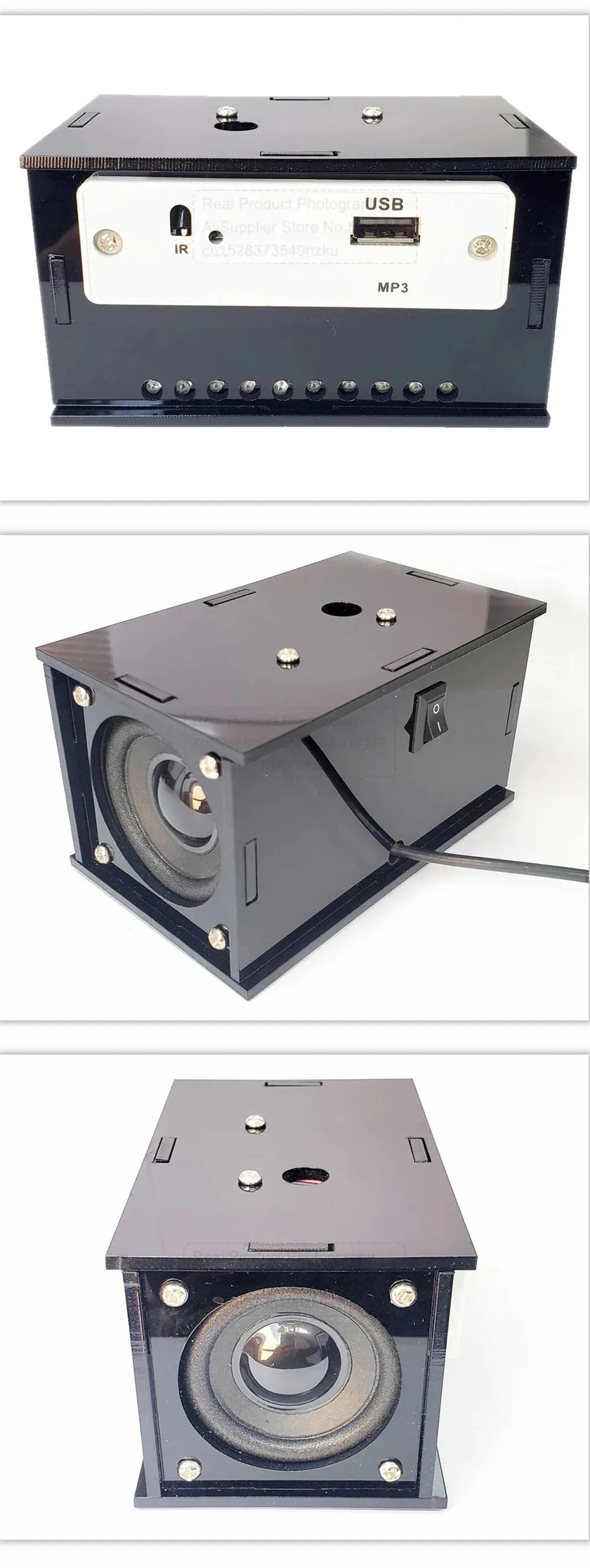 Kit de altavoz Bluetooth para bricolaje, electrónica, proyecto de soldadura, práctica de soldadura, ensamblaje, kit electrónico para bricolaje, componente, altavoces de 2 x 3 W