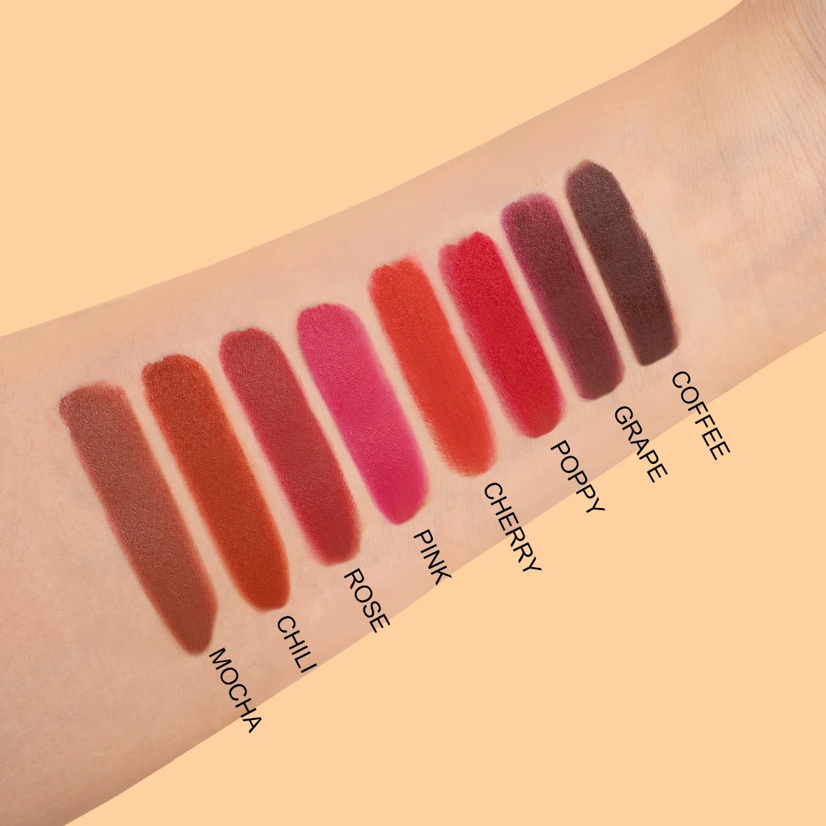 Palette de rouges à lèvres IMAGIC 8 couleurs, hydratant, mat, velours, longue tenue, waterproof, pigments, maquillage des lèvres