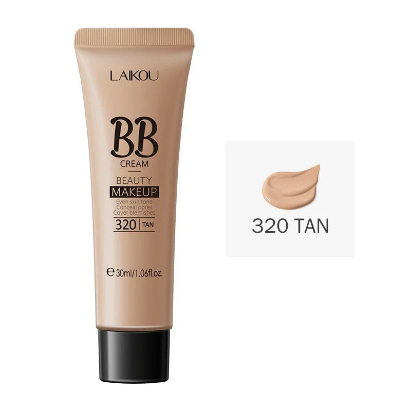 Crema BB correctora, blanqueadora, iluminadora, base de maquillaje, 18 horas de duración, resistente al agua, hidratante, cosmética coreana, 1 unidad