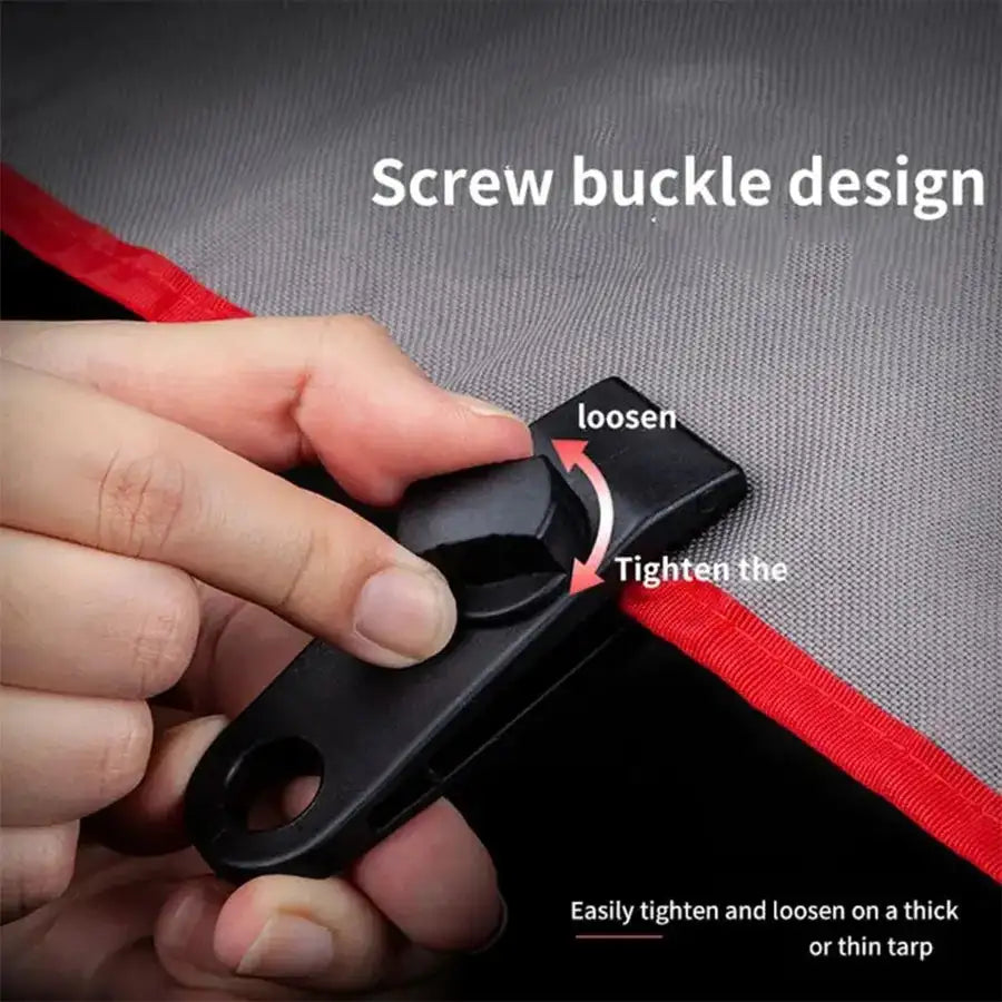 Tarp Clips Heavy Duty Thumb Screw Tarp Clamps Lock Grip Tent Clamps for Tarps Awning Supporting Tarpaulins - Lootquake