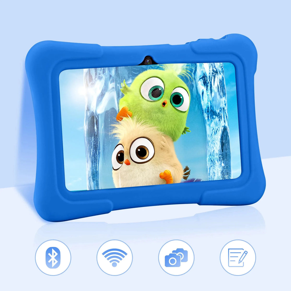 Tablette enfant PRITOM 7 pouces, Android 10, 4 cœurs, 32 Go, Wi-Fi, Bluetooth, logiciel éducatif installé