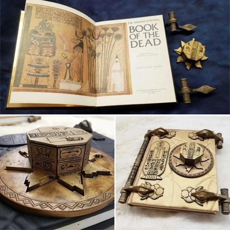 The Book of The Dead Ancient Egypt Home Decor Magic Book Mummy Prop Handcraft Resin Ornament Halloween Easter Desktop Decoration - Lootquake