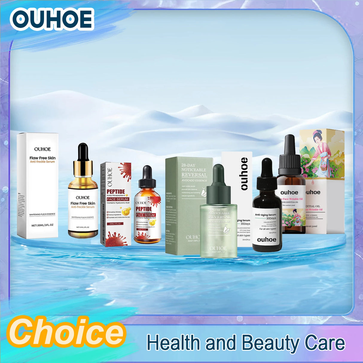 Collagen Anti Aging Serum Lift Firming Fade Fine Lines Remove Dark Spots Freckle Whitening Moisturizing Skin Restoration Essence