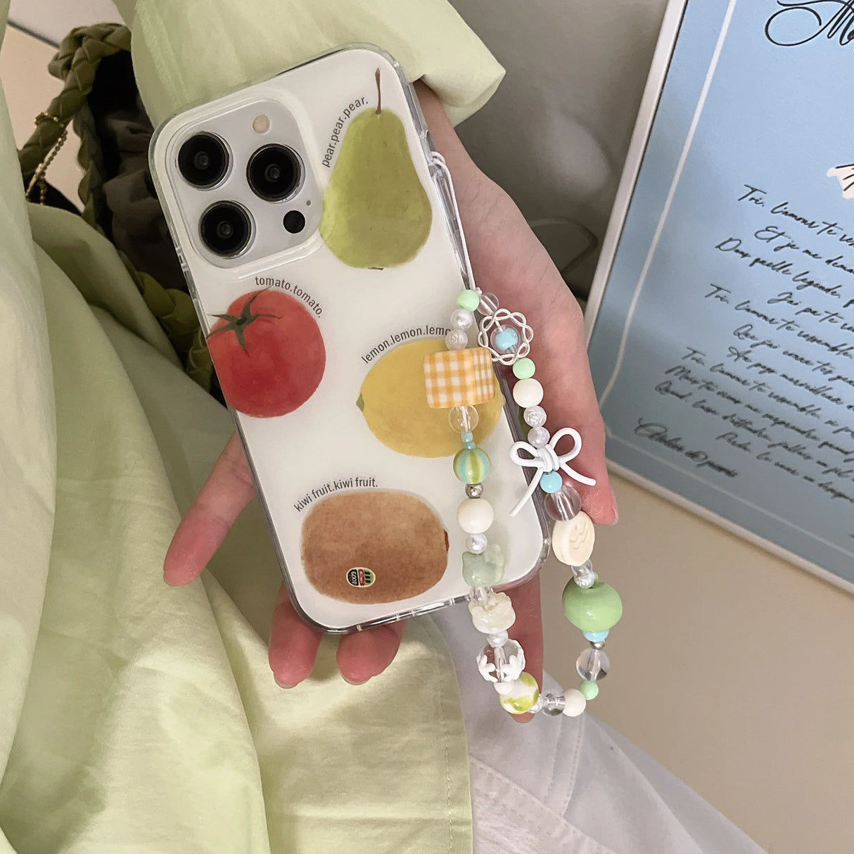 Summer Fruit Lemon Kiwi Pear Tomato Bracelet Phone Case