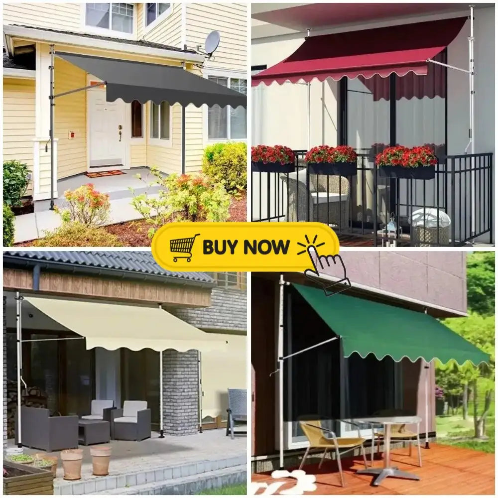 Awnings Rain and Snow Resistant UV Resistant Folding and Telescopic Canopy Tent Outdoor Garden Balcony Roof Courtyard Sunshade - Lootquake