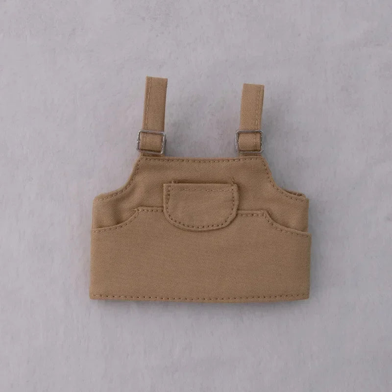 Vêtements de poupée Labubu Big Into Energy, combinaison d'été de remplacement avec chapeau de paille et ceinture pour Ropa Labubu