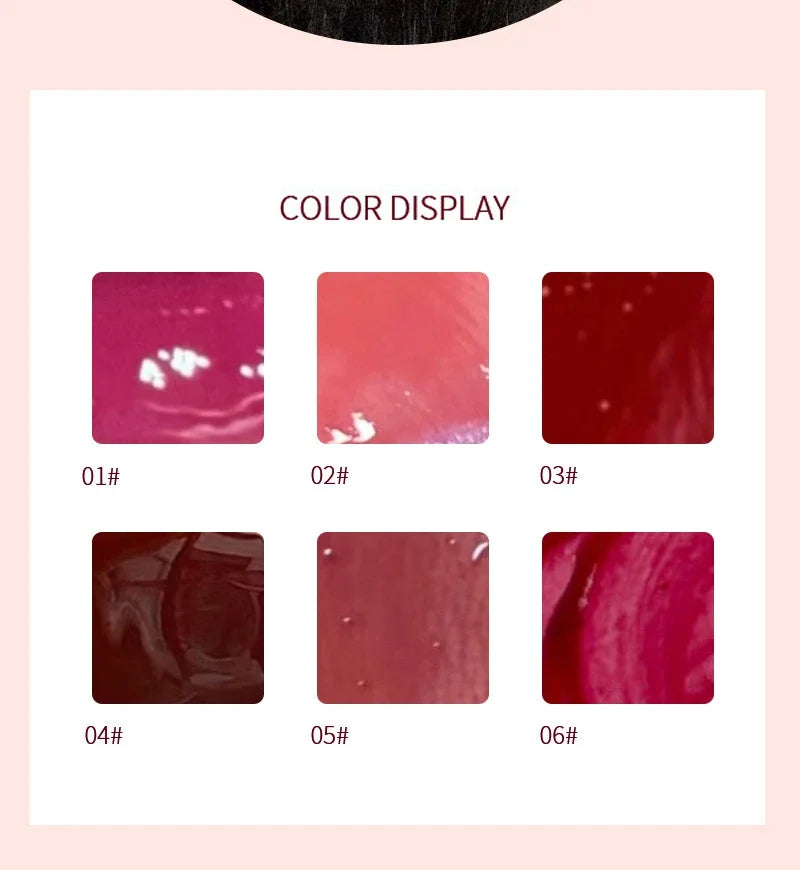 HERORANGE Brillo de labios ligero, brillo de labios, no se pega fácilmente, duradero, lápiz labial hidratante de agua, maquillaje líquido coreano