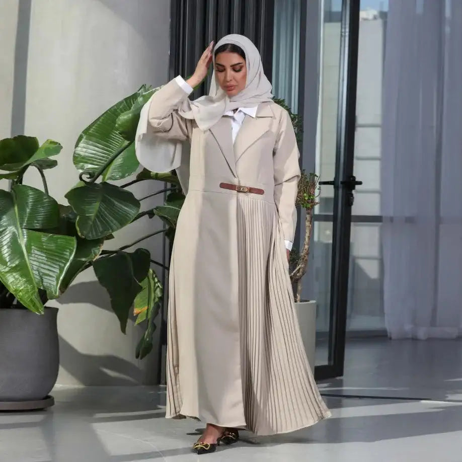 Eid Muslim Party Abaya for Women Ramadan Cardigan Pleated Long Dress Morocco Kaftan Vestidos Largos Dubai Robe Jalabiya 2024 - Lootquake