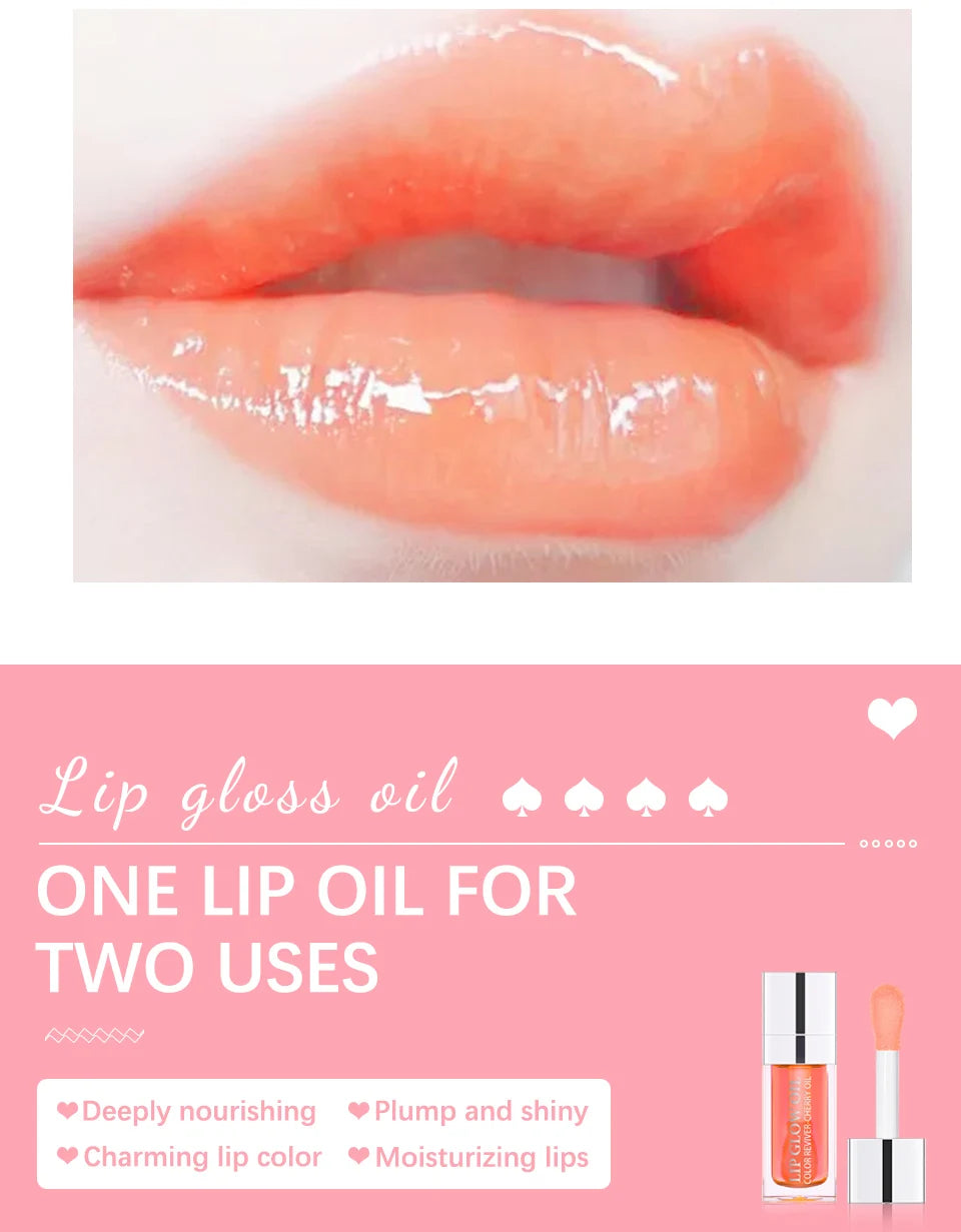 Bálsamo labial hidratante, aceite labial original, brillo labial, cuidado de los labios, beneficio para labios, exfoliante voluminizador, aceite labial rosa voluminizador.