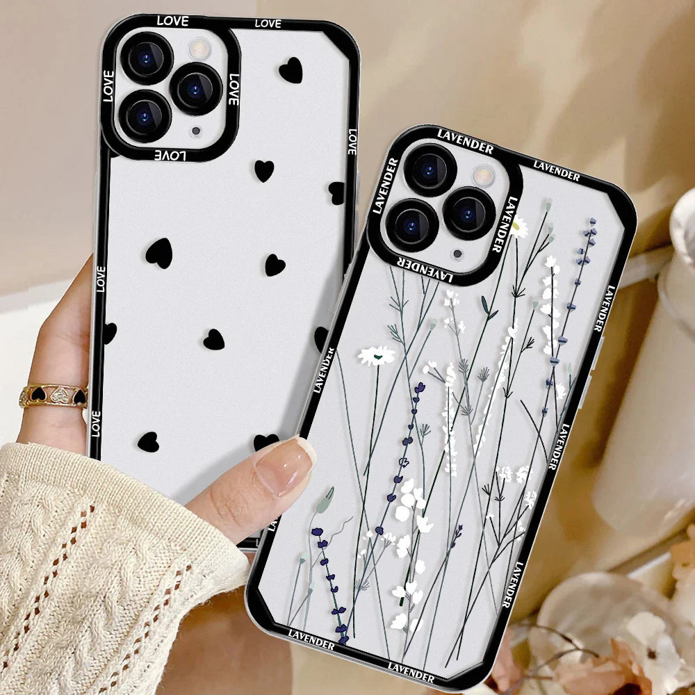 Funda para teléfono con corazón de amor
