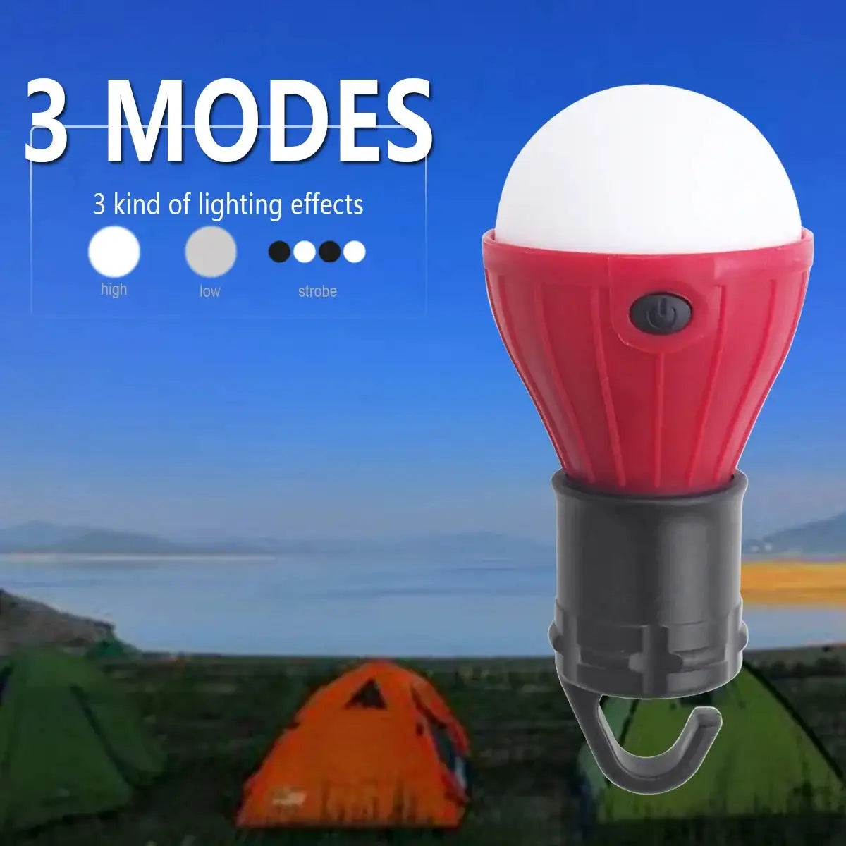 Mini LED Lamp Bulbs Outdoor Camping Light Night Market Lamp Tent Lights Waterproof Emergency Lantern Hanging Lights - Lootquake
