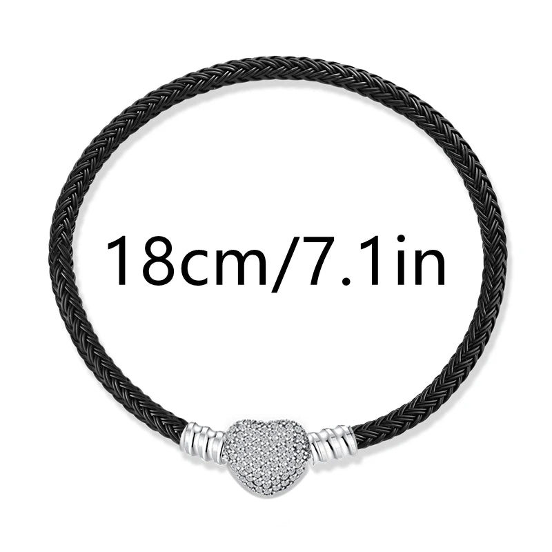 Pendentif Saint-Valentin en argent 925, motif serpent, adapté aux bracelets originaux en argent sterling 925 pour femmes, bijoux à faire soi-même, cadeau