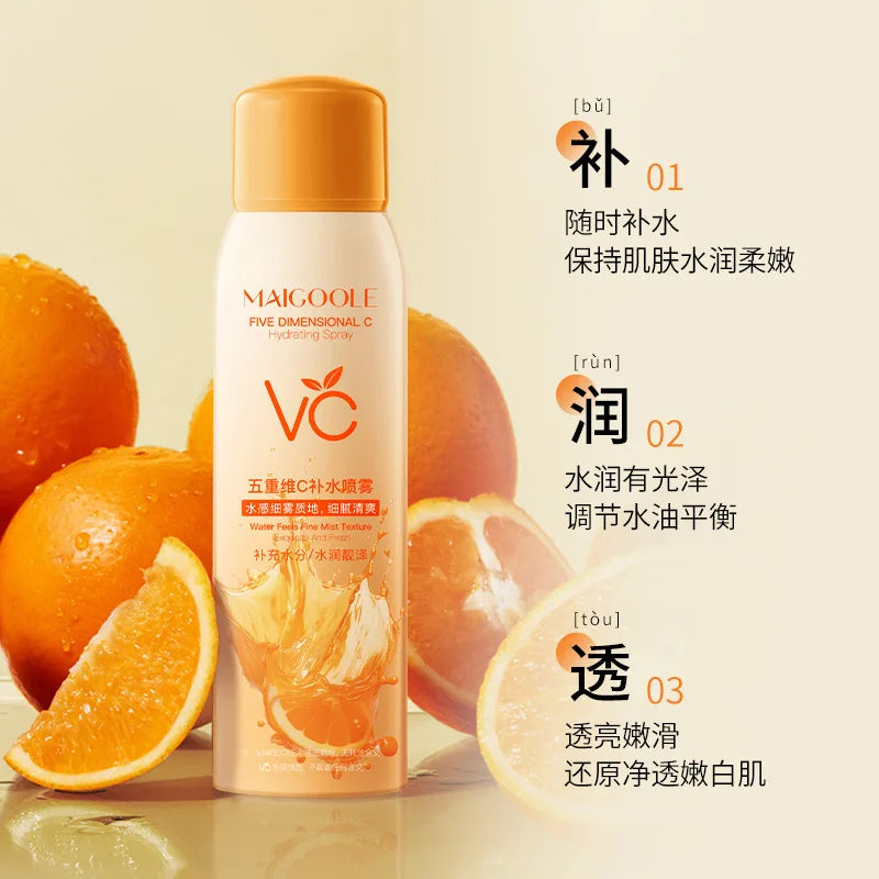 Spray hidratante con vitamina C Base de maquillaje refrescante Hidratante calmante Spray hidratante con vitamina C