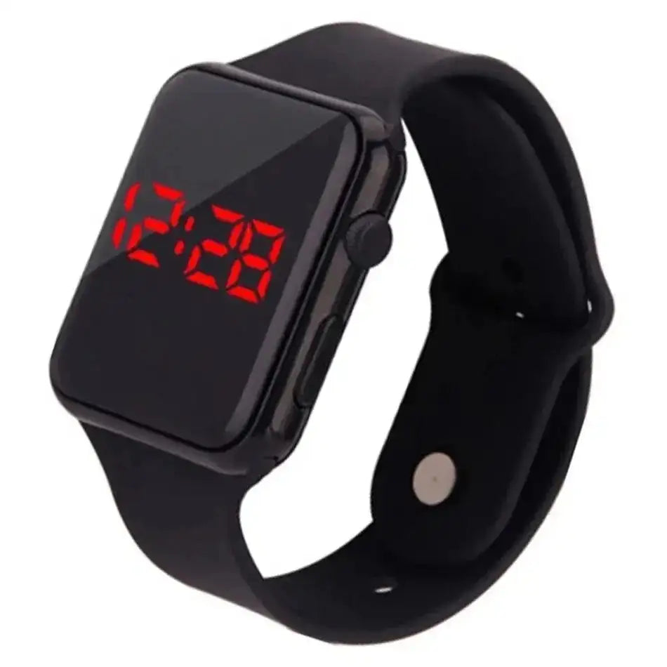 2024 Fashion Sport Digital Watch Women Men Square LED Watches Silicone Belt Electronic Women Digital Watches Clock Montre Femme - Lootquake