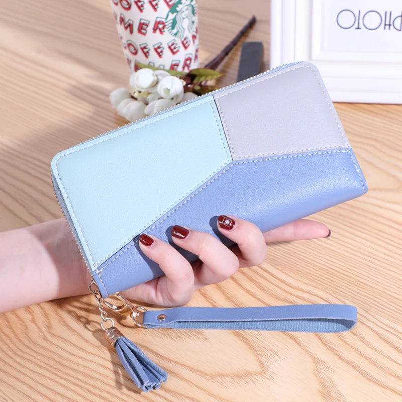 Fashion Wallets Zipper Coin Purse Lady Long Short Purses Handbags Women Clutch Cards Holder PU Leather Moneybag Billfold Wallet - Lootquake