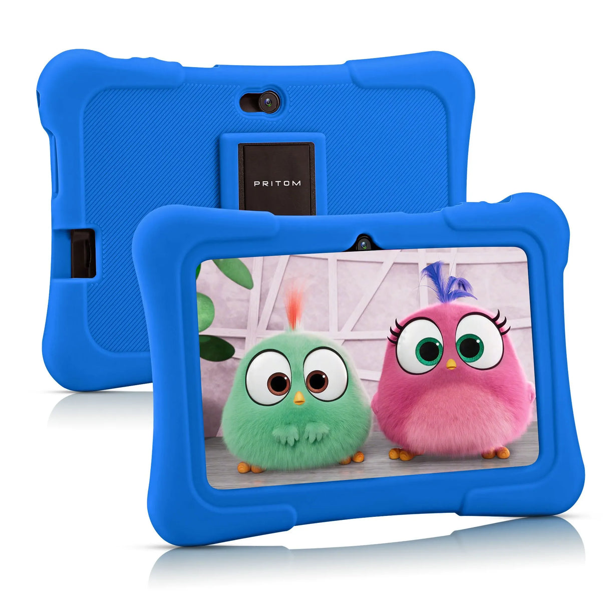 Tablette enfant PRITOM 7 pouces, Android 10, 4 cœurs, 32 Go, Wi-Fi, Bluetooth, logiciel éducatif installé